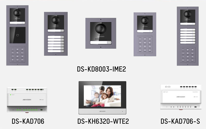 Dvoudrat videotelefon hikvision 5